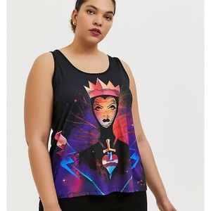 Torrid 00x Disney Villains Evil Wicked Queen Tank Snow White 10 NWT